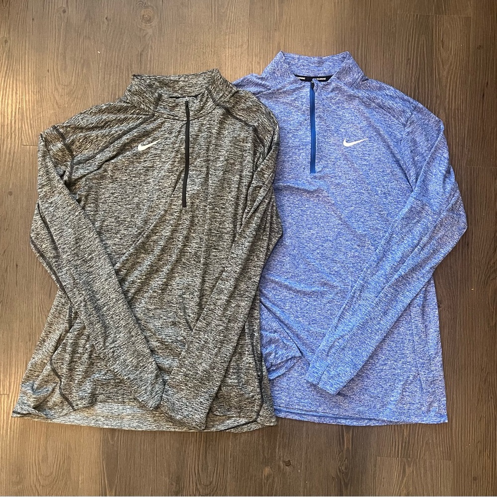 2x Nike Quarter Zips - Men’s Large